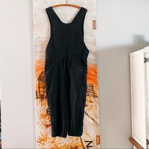 Not Perfect Linen tie jumpsuit romper S/M